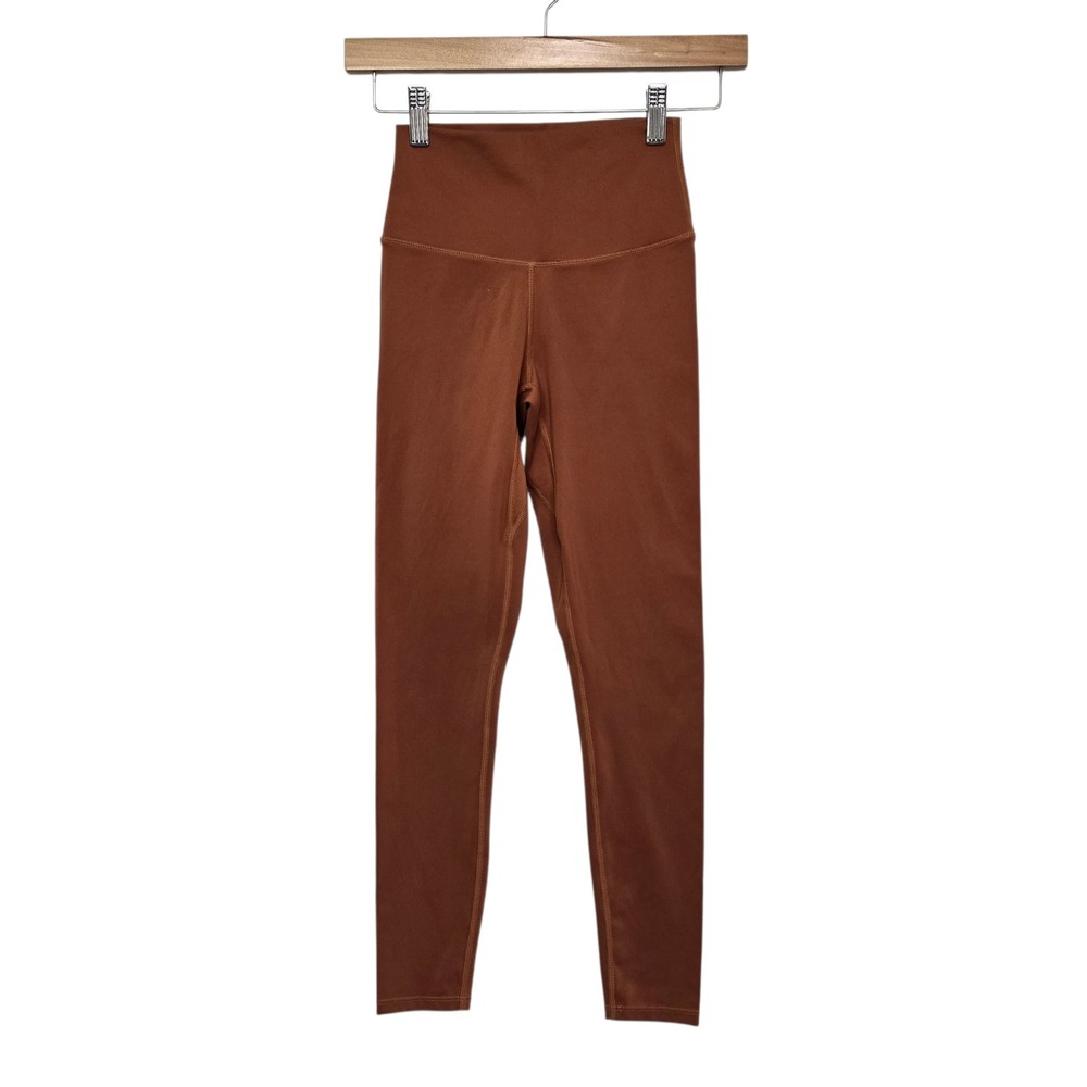 Varley Brown High Waist Leggings Athletic Yoga Pants Women XS